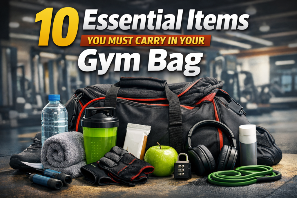 10 essential things to carry in your gym bag