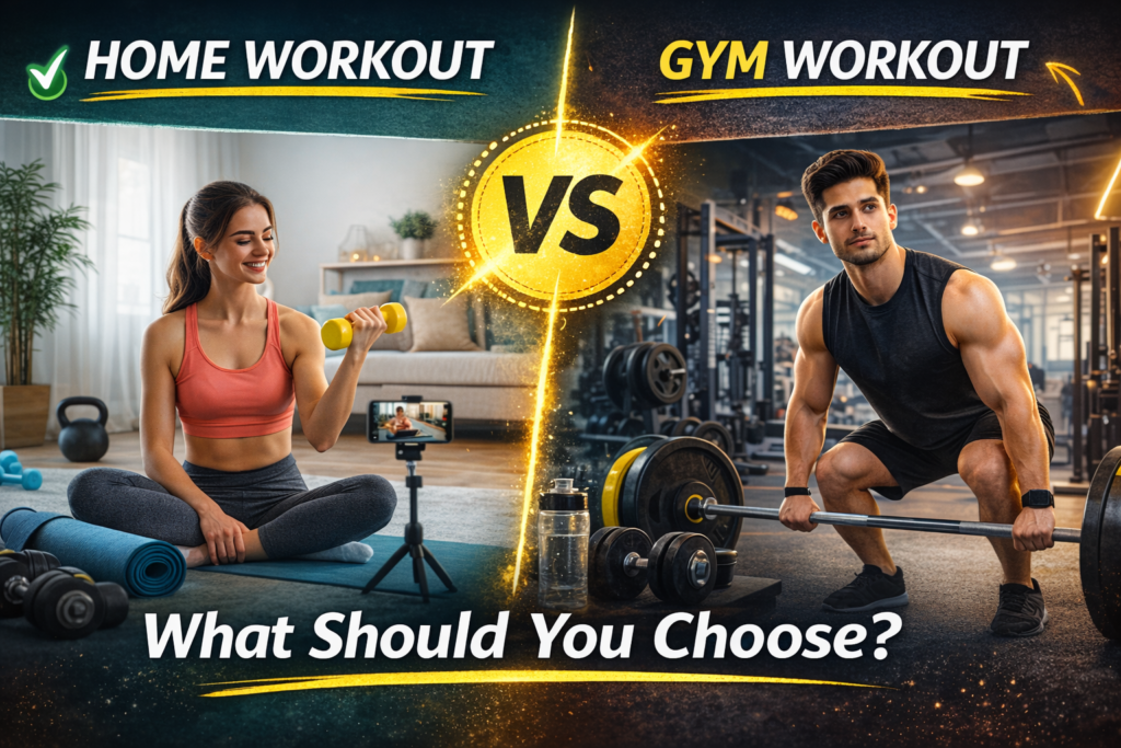 HOME WORKOUT OR GYM WORKOUT